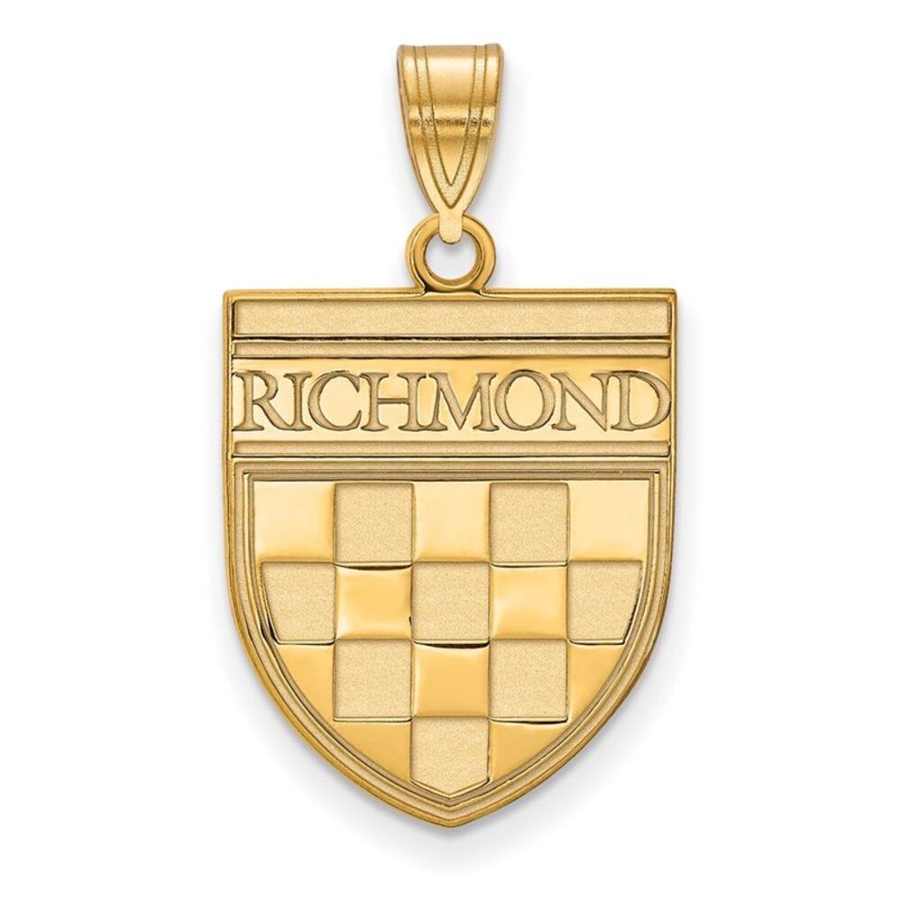 10K Yellow Gold University of Richmond Large Shield Pendant